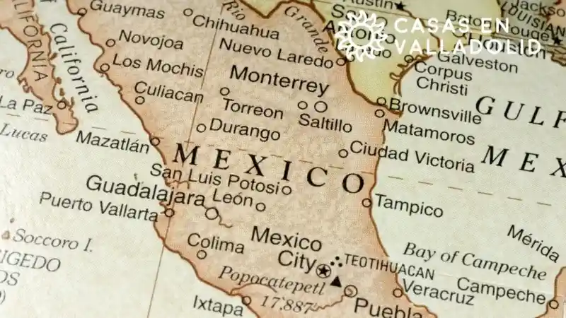 Mapa de Mexico para compradores que quieren comprar casa en Valladolid desde otro estado