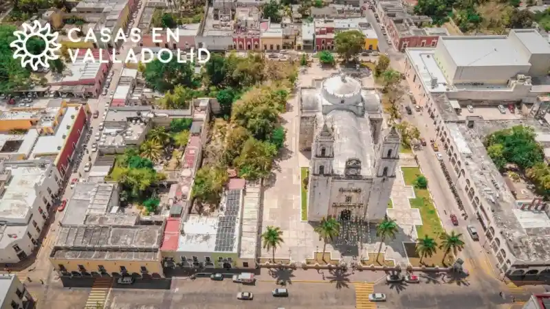 Vista aérea del Centro de Valladolid y sus zonas alrededor.
