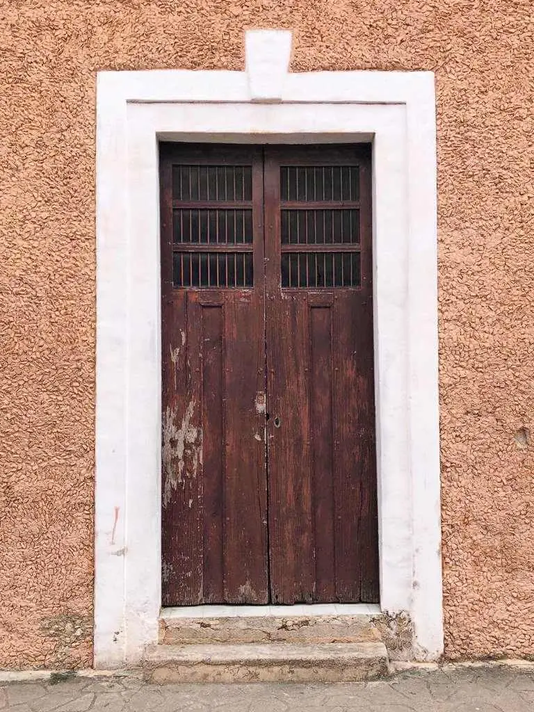 door of  a colonial house in Yucatan